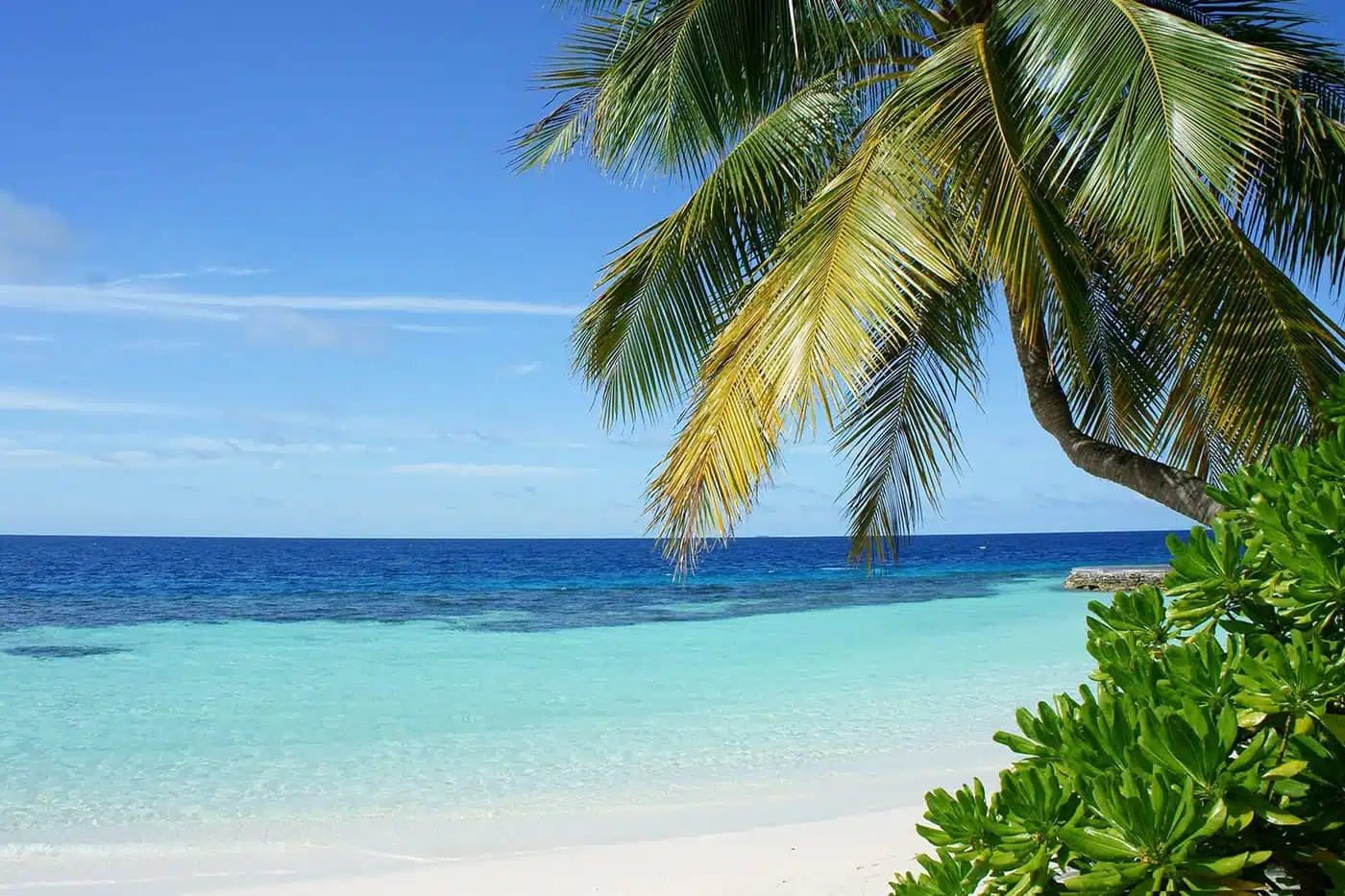 Uncrowded beaches in the Maldives