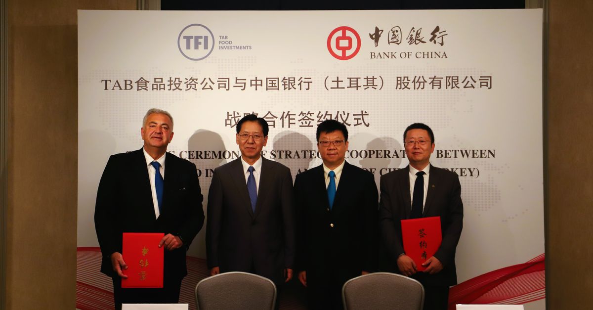 TFI TAB Besin, Bank of China ile Mutabakat Evrakı imzaladı