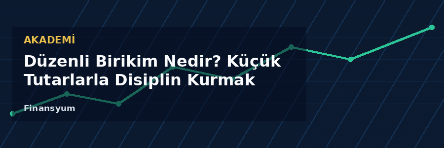 Düzenli Birikim Nedir? Küçük Tutarlarla Disiplin Kurmak düzenli birikim stratejisi