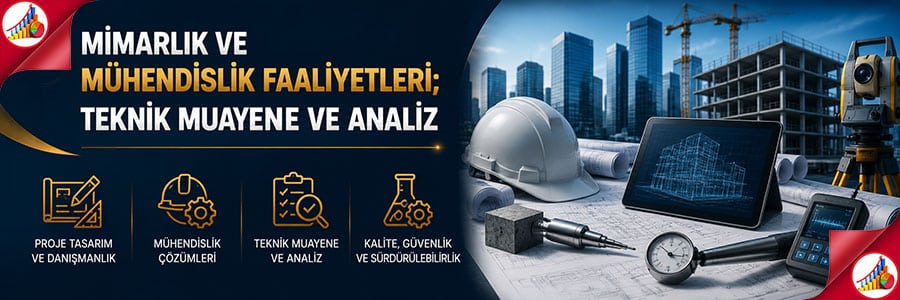 MİMARLIK VE MÜHENDİSLİK FAALİYETLERİ; TEKNİK MUAYENE VE ANALİZ