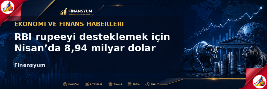 RBI Nisan’da 8,94 milyar dolar sattı görseli