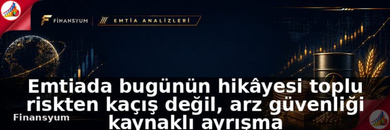 Emtia: bugünün hikâyesi toplu riskten kaçış değil, arz güvenliği kaynaklı ayrışma