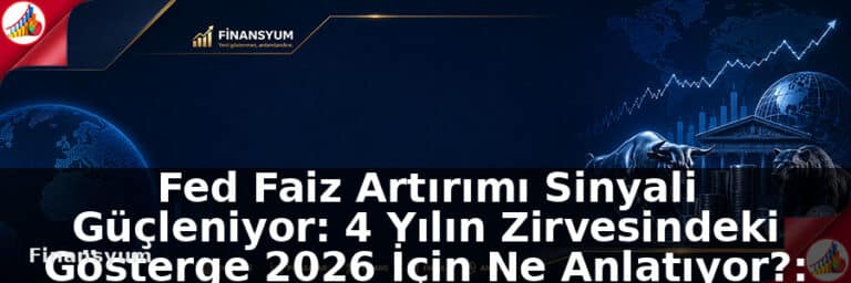Fed Faiz Artırımı Sinyali Güçleniyor: 4 Yılın Zirvesindeki Gösterge 2026 İçin Ne Anlatıyor?: Finansyum Etki Analizi