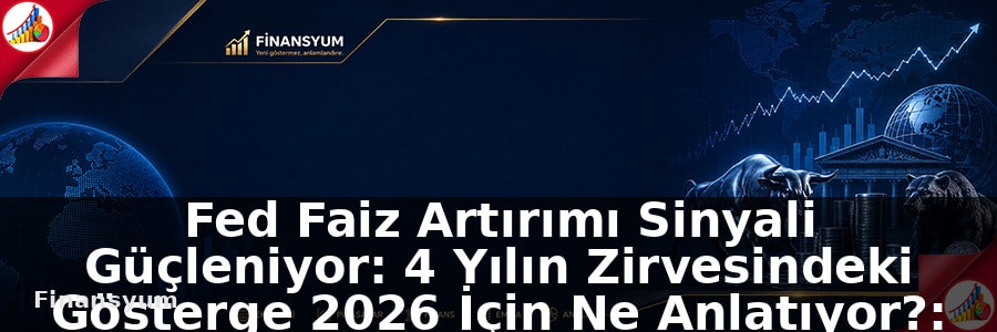 Fed Faiz Artırımı Sinyali Güçleniyor: 4 Yılın Zirvesindeki Gösterge 2026 İçin Ne Anlatıyor?: Finansyum Etki Analizi