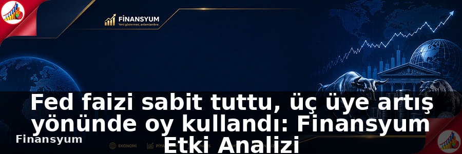 Fed Faiz Kararı Açıklandı: Üç Üyeden Artış Oyu | Finansyum Etki Analizi