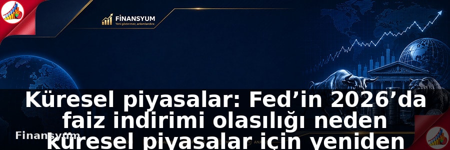 Küresel piyasalar: Fed’in 2026’da faiz indirimi olasılığı neden küresel piyasalar için yeniden kritik başlık haline geldi?: Finansyum Etki Analizi