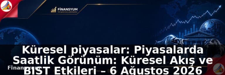 Küresel piyasalar: Piyasalarda Saatlik Görünüm: Küresel Akış ve BIST Etkileri – 6 Ağustos 2026 15:11: Finansyum Etki Analizi